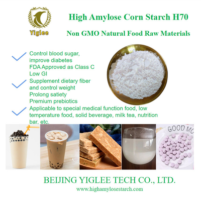 BEIJING YIGLEE TECH Amido de milho de alta amilose H70 Amido de milho de alta amilose resistente