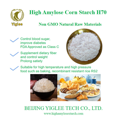 BEIJING YIGLEE TECH Amido de milho de alta amilose H70 RS2 Amido de alta amilose resistente